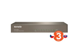 Tenda TEG1008D 8-portový Gigabit Ethernet Switch, 10/100/1000Mbps, Kov Tenda
