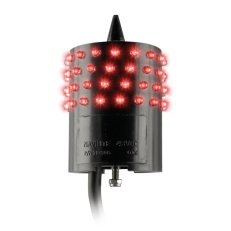 Maják signální s trvalým svitem NAVILITE 24V DC IP66 červená černá ICARO 50501
