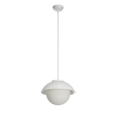 Závěsné svítidlo se skleněným stínidlem OSMONT LUKIDA ST2 10W IP40 E27 bílá