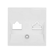 Kryt datové zásuvky 1x RJ45, bílý SCHRACK EV104003--