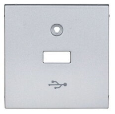 Kryt průchozí USB zásuvky, stříbrný SCHRACK EV124056--
