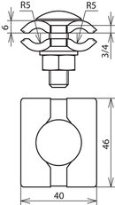 Paralelní svorka nerez pro prům. 7-10mm DEHN 306029
