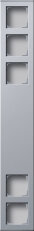 5x 600 mm Profil 55 hliník GIRA 136526