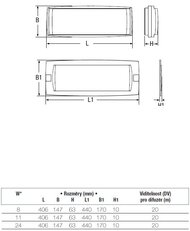 LOG LED LG 24W SE 1/2/3P