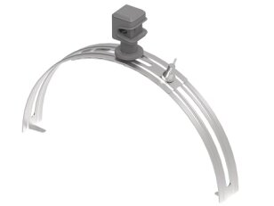 Plastový držák vedení na hřebenáče, drát 8mm, L200-280mm, Inox/plast 407013
