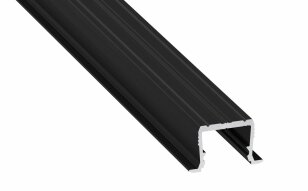 Vestavný hliníkový profil AL-PROFIL AXIN BLACK LACQUERED 2M GREENLUX GXLP1143