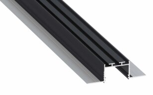 Vestavný hliníkový profil AL-PROFIL AKIN ROCK ANTHRACITE LACQUERED 2M GXLP2135