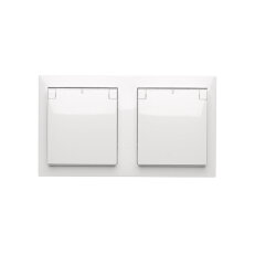 Zásuvka silová 2 násobná typ E (přístroj