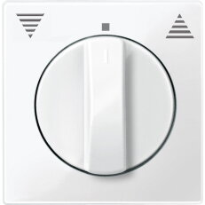 Centrální deska, Merten System M, pro žaluzie, polar white, lesklý plast 567119