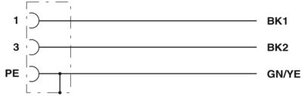 Napájecí kabel SAC-3P- 1,0-PUR/M12FRS PE PHOENIX CONTACT 1176857