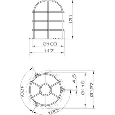 Mřížka ochranná MLINE STAINLESS HD GRID nerez, SIZE 3 SIRENA 90553