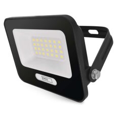 LED reflektor GLARO 20W, černý, IP65, 2000 lm, neutrální bílá EMOS ZS2224B