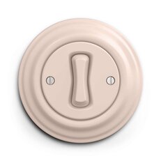 Jednopólový vypínač GREENLUX KLIKLAP R/V1/1 Old pink, řazení 1