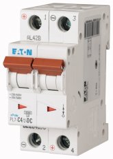 Jistič PL7-C4/2-DC-DC, char. C, 2-pólový, 10kA, 4A EATON 264898
