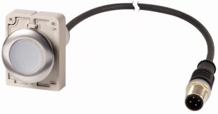 Eaton C30C-FDL-W-K10-24-P5 Prosvětlené tlačítko, bez aret, 24V AC/DC, bílá, 1Z