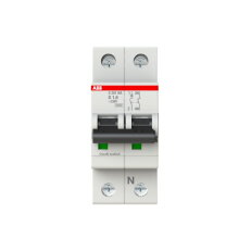 ABB S201-D1,6NA jistič 1F odpojení N vodiče (1+NA) 1.6 A char. D 6kA