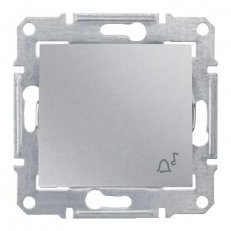 Sedna Ovládač tlačítkový ''zvonek'', řazení 1/0, Aluminium SCHNEIDER SDN0800160