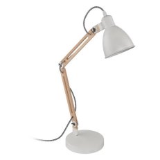 Stolní svítidlo TORONA 1 1xE14 bílá/NATUR 28W IP20 EGLO 96957