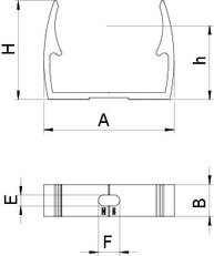 OBO ALQ M50 Příchytka Quick, M50, Hliník