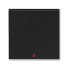 Kryt vypínače s červeným průzorem 3559H-A00655 63 onyx/kouřová černá Levit ABB