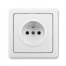 Zásuvka jednonásobná ABB SwingŽ 5518G-C02349 B1 jasně bílá