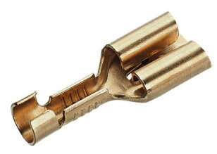 Neizolovaný mosazný konektor 0,5-1/6,3x0,8 mm (100 ks) CIMCO 181210
