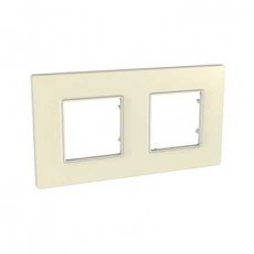 Unica Quadro Krycí rámeček dvojnásobný, Stone SCHNEIDER MGU2.704.16