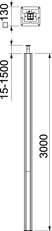ISS130130RW Přístrojový sloup