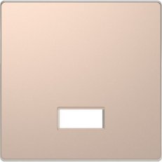 Kryt spínače Merten D-Life s polem pro symboly kov Brushed Gold MTN3350-6051