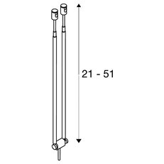TELESKOP svítidlo pro lankový systém TENSEO QR-C51 chrom4,5/21-52/1cm SLV 139082