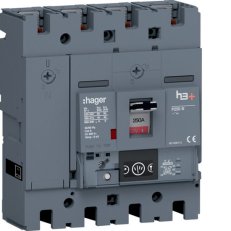 Kompaktní jistič h3+ P250 Energy 40 kA, 4-pólový, In 250 A HAGER HNT251NR