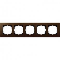 Merten Rámeček pětinásobný M-Elegance, Walnut SCHNEIDER MTN4055-3473