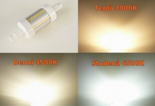 78-R7S-E6W-360-DW-denní bílá R7S žárovka T-LED 03720