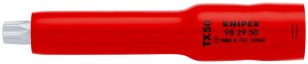 použití jako nástrčný klíč (dvojitý šestihran) pro TX50 117 mm KNIPEX 98 29 50