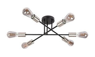 BRANWEN E27 6x 25W IP20 matná černá RABALUX 71026