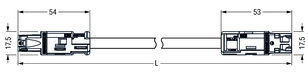 Propojovací kabel B2ca zásuvka-zástrčka 3pól. WAGO 774-9293/017-201