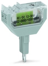 Zásuvný modul 2pól. červená LED dioda šedá WAGO 2002-880/1000-836