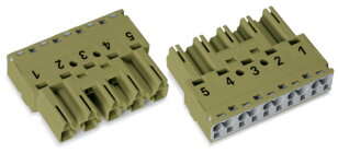 Zástrčka 5pól. Kód. B světle zelená WAGO 770-275