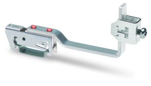 Držák přípojnice, pro přípojnice Cu 10x3 mm, Flexibilní, stříbrná