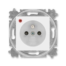 Zásuvka s přepěťovou ochranou 5599H-A02357 01 bílá/ledová bílá Levit ABB