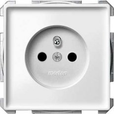 Schneider MTN2500-4019 Zásuvka 2P+E, 16A, bezšroubová, polar, S-Design