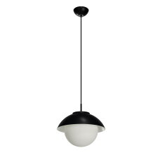 Závěsné svítidlo se skleněným stínidlem OSMONT LUKIDA ST2 10W IP40 E27 černá