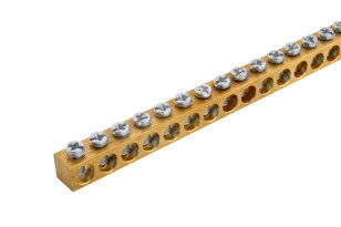 Svorkovnice N/PE mosazná NSCH 10x10x1000mm IP00 116 přip. míst 25mm2 1000152