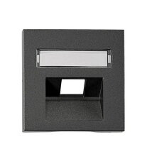 Kryt datové zásuvky 1x RJ45 UAE SFB, popisové pole, antracit SCHRACK EV114314--