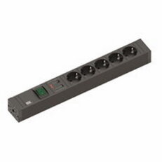 Bachman 420.0022 CONNECT LINE 5xCEE7/3 1xswitch, 1xOVP, Line 2,0m