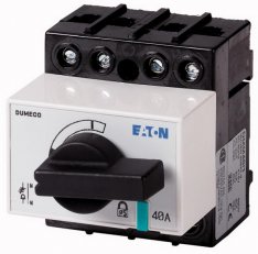 DMM-40/1 Odpínač DUMECO 40A 3+N-pól zadní montáž s osou a ovládací pákou 1314056