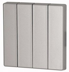 CWIZ-04/03 Kryt RF tlačítka 4x1/4 55x55mm Stříbrná matná Eaton 126052