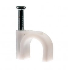Příchytka kabelová s hřebíkem,10mm (25ks