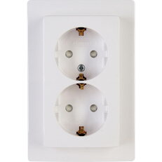 920929087 Double earthed socket outlet,