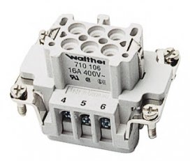 Walther 710106 B 6 Vložka konektoru se šroubovými dutinkami